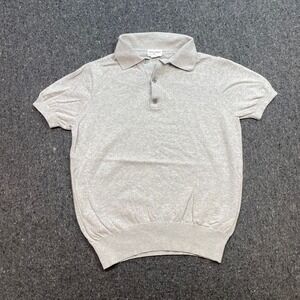 Spier & Mackay Knit Polo Sz XS Mens Grey Short Sleeve Preppy Smart Casual